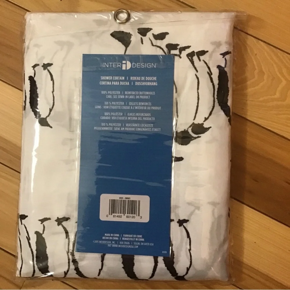 New InterDesign Penguins bathroom Fabric Shower Curtain, 72